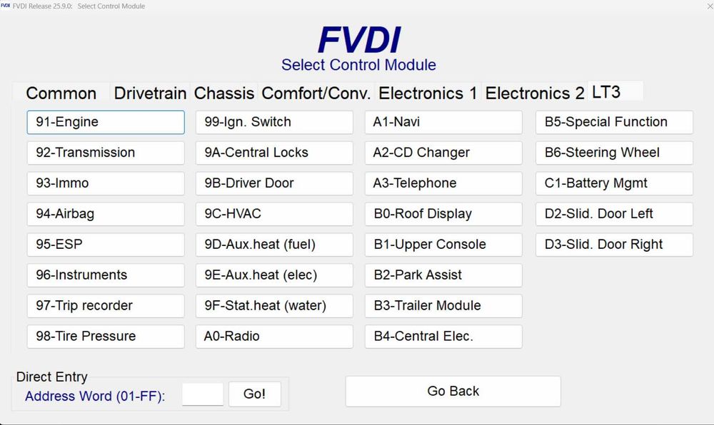 TESTER/DIAGNOZA VAGCOM/VCDS 25.9.0 Engleza/Poloneza/Germana/Franceza
