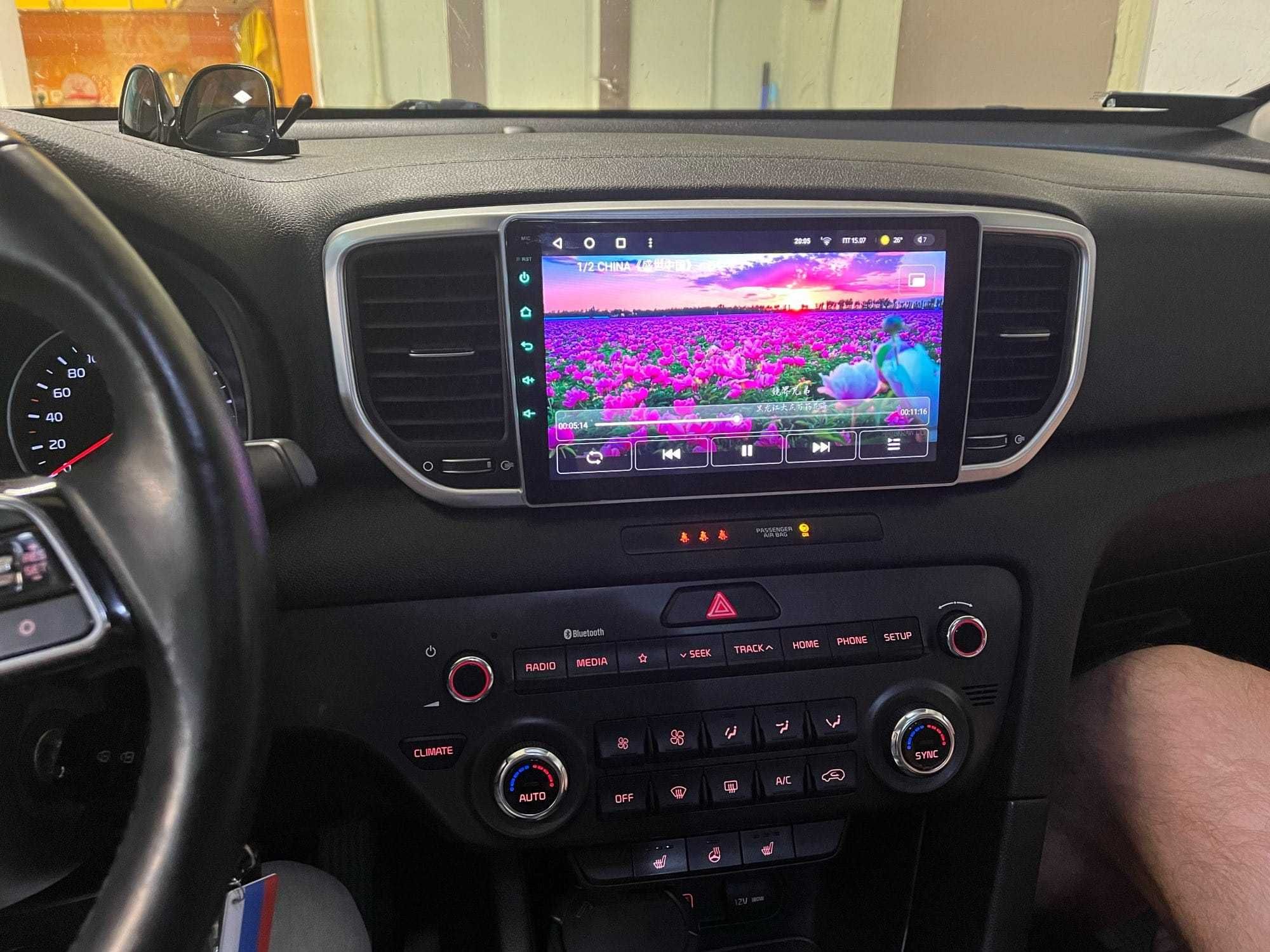 Navigatie Android KIA Sportage 2016-2018 Waze YouTube GPS BT