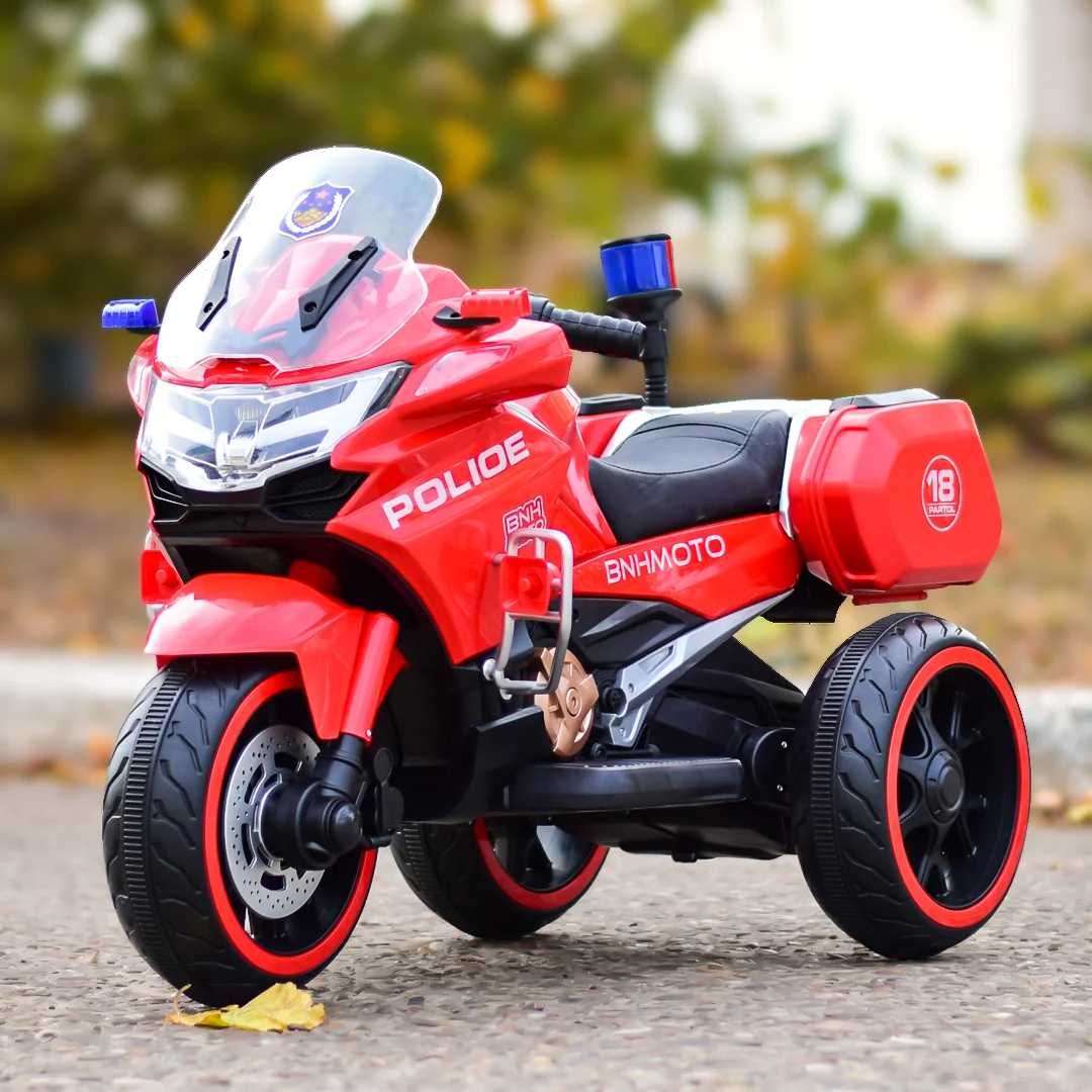 Motocicleta cu 3 roti, Kinderauto POLICE BJML5188 60W, 6V rosie