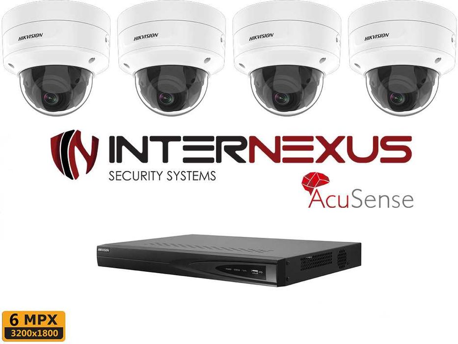 6 MPx AcuSense IP Комплект за Видеонаблюдение Hikvision