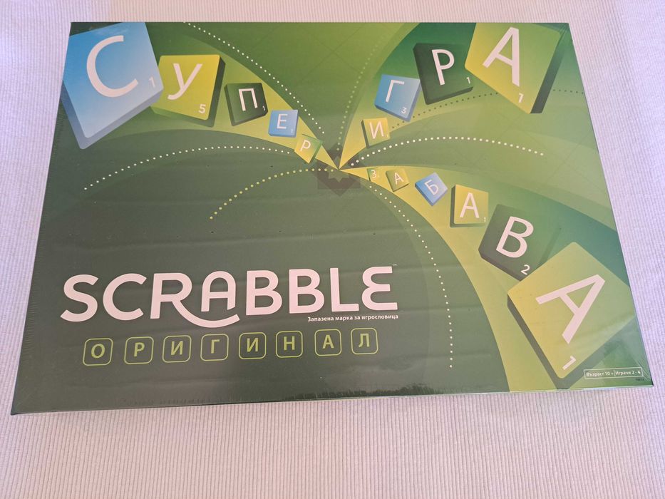 Нов Scrabble на Български в оригинална опаковка.