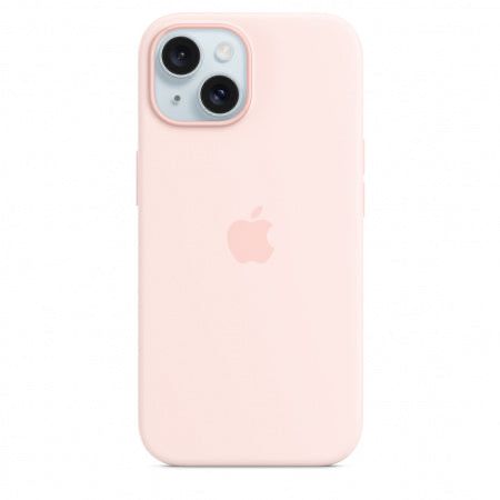 Husa iPhone 15 Apple Originala, Silicon, Pink Sand