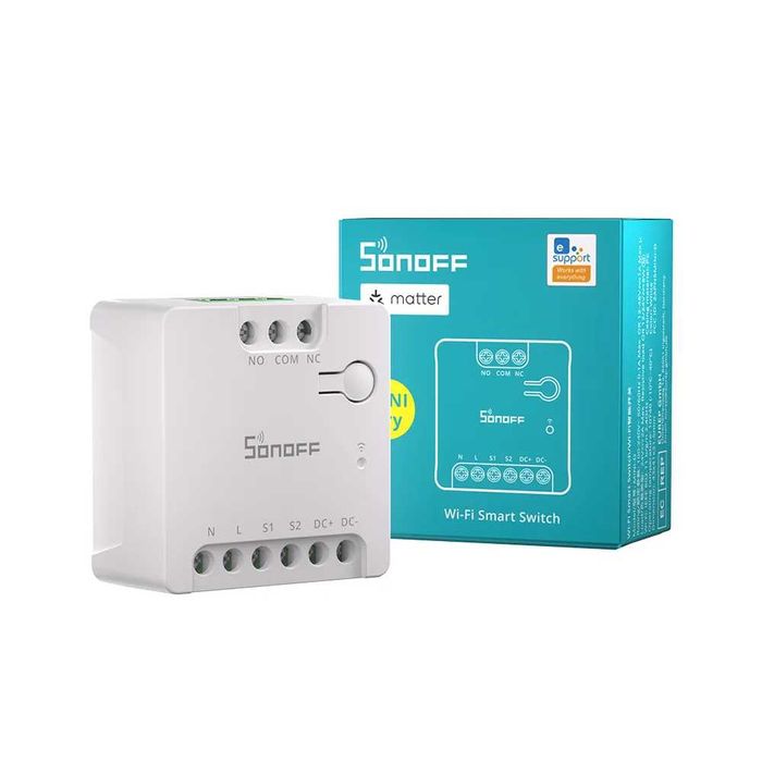 SONOFF MINI-D - Смарт WiFi реле с Matter и Сух Контакт