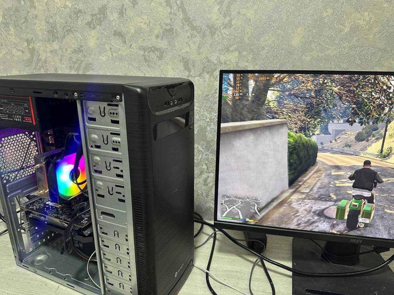 10 ядерный игровой кейс / rx 580 8gb / 16 gb ddr4 / 512 gb ssd