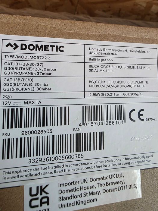 aragaz combo dometic autorulota