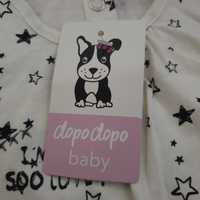 Bluza tunica bumbac bio marca dopo dopo baby cu eticheta mar 74 bebe