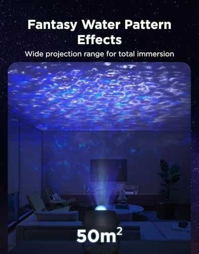 Нов Govee Проектор звездно небе и водни ефекти, 40 режима и бял шум