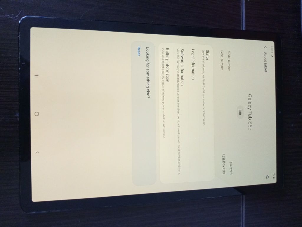 Vand tableta Galaxy Tab S5e