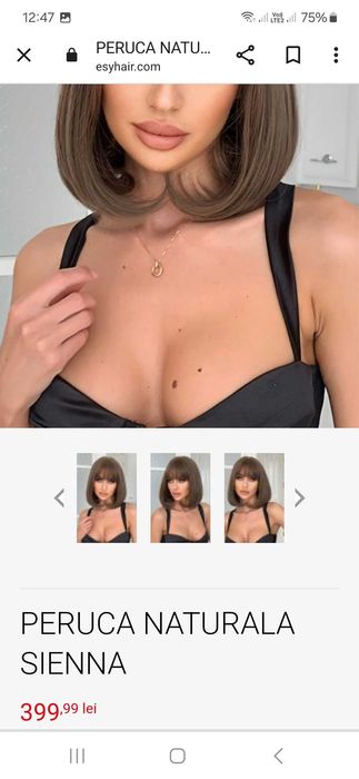 (Pret 399,99lei)Peruca Par SIENNA