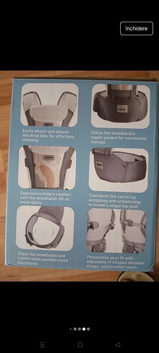 Marsupiu Mavio roz cu scăunel