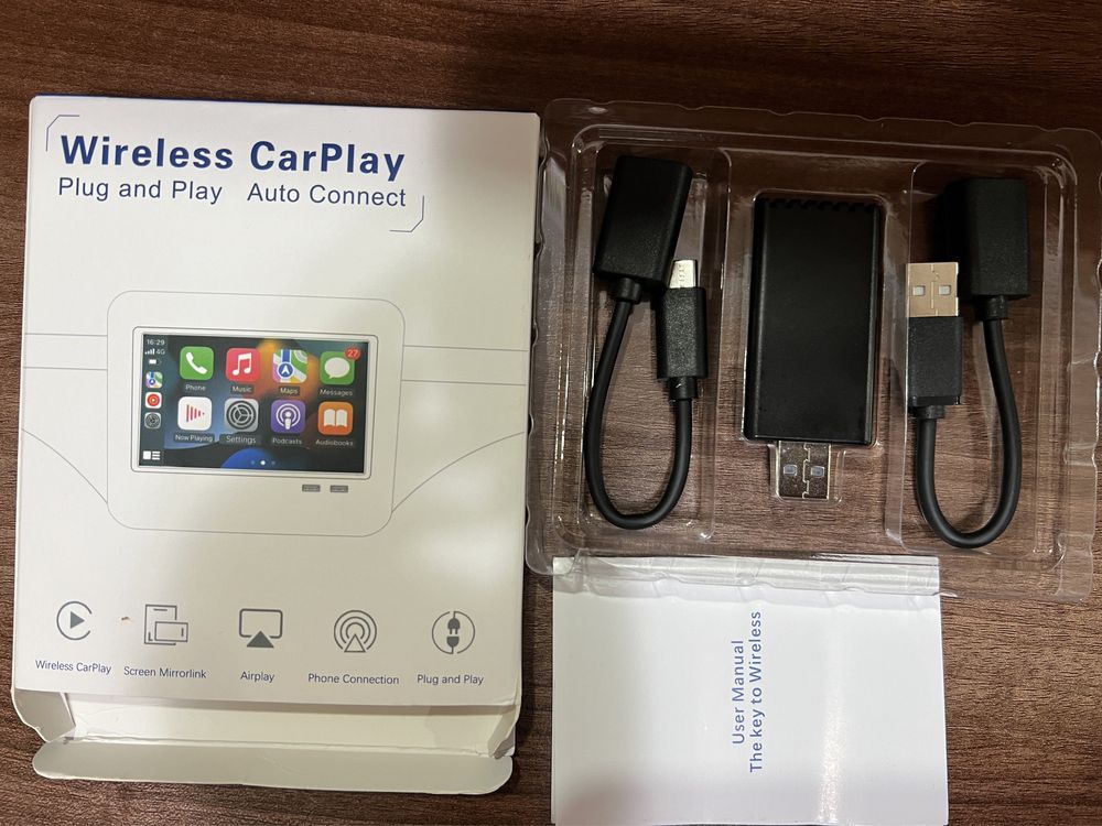 Adaptor wireless Apple Carplay, Car AiBOX, dimensiuni reduse!