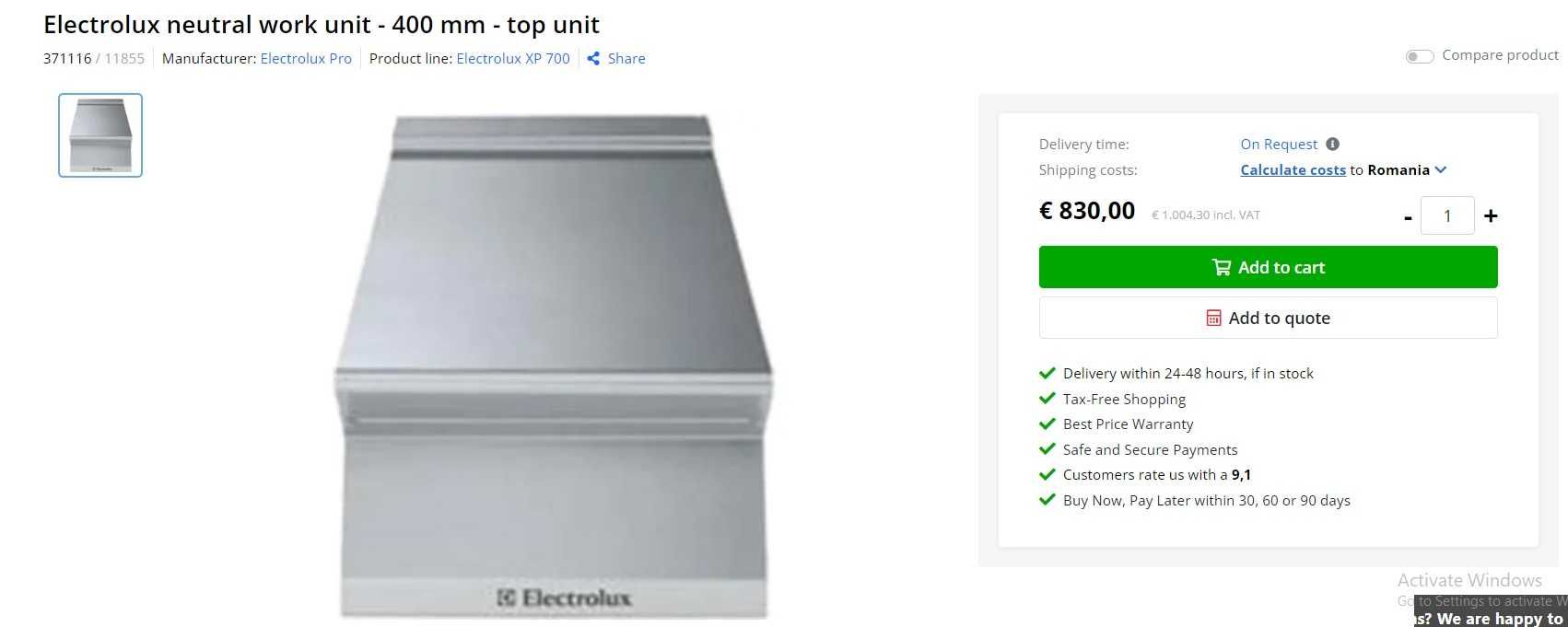 Linie gatit seria 700 Electrolux PRO- gratar cromat -friteuza 2x5l nou