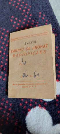 Carnet de abonat radioficare