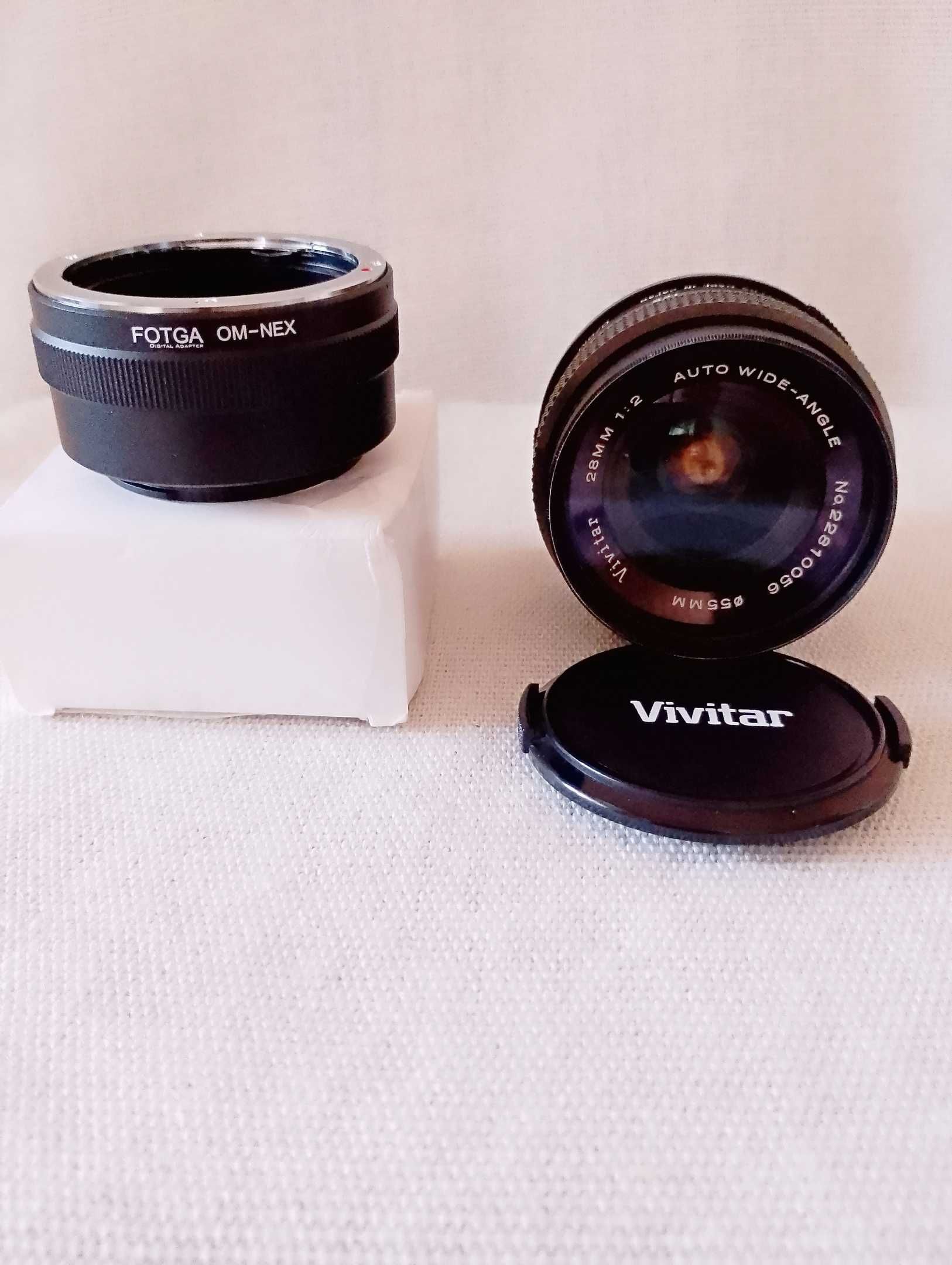 Vivitar /Kiron/ 28f2 -OM mount + OM - Sony E adapter