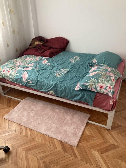 Pat+saltea Isleep cu topper (ca noua)