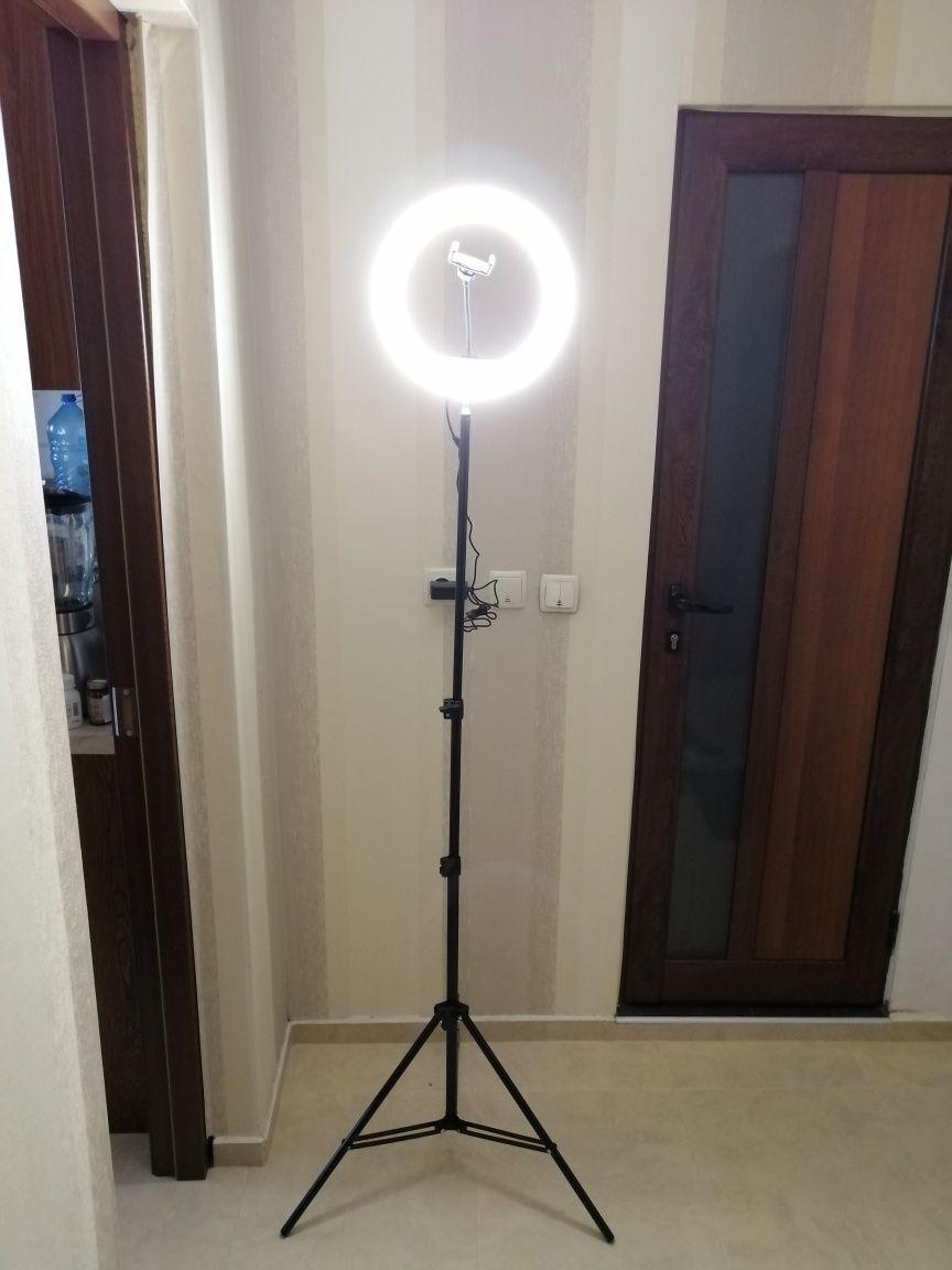 Професионална Led/Лед ринг Селфи лампа 32см за снимки и видео TicToc