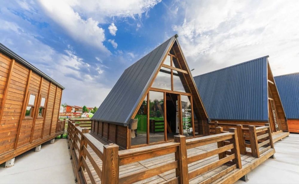 Case si cabane tip A frame