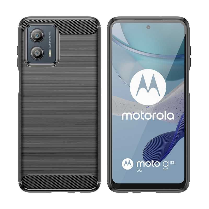 Motorola E13 G13 G23 G53 - Удароустойчив Кейс Гръб CARBON