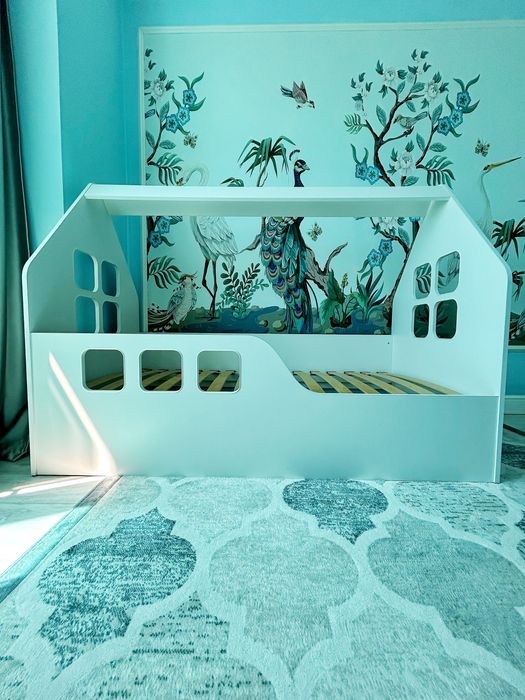 Детская кровать домик с матрасом