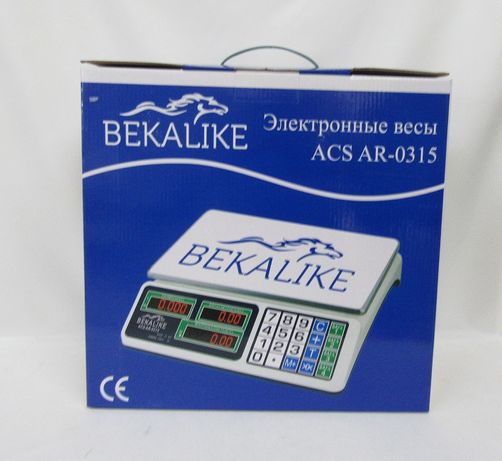 Весы электронные со счетчиком цены BEKALIKE (ACS-AR-0315) металл
