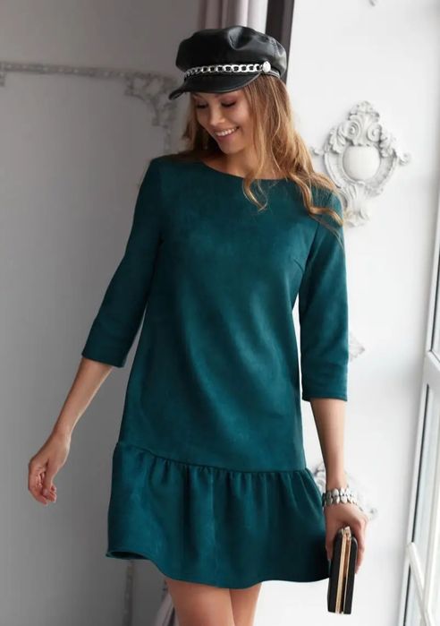 Платье эко замша размер 48-50