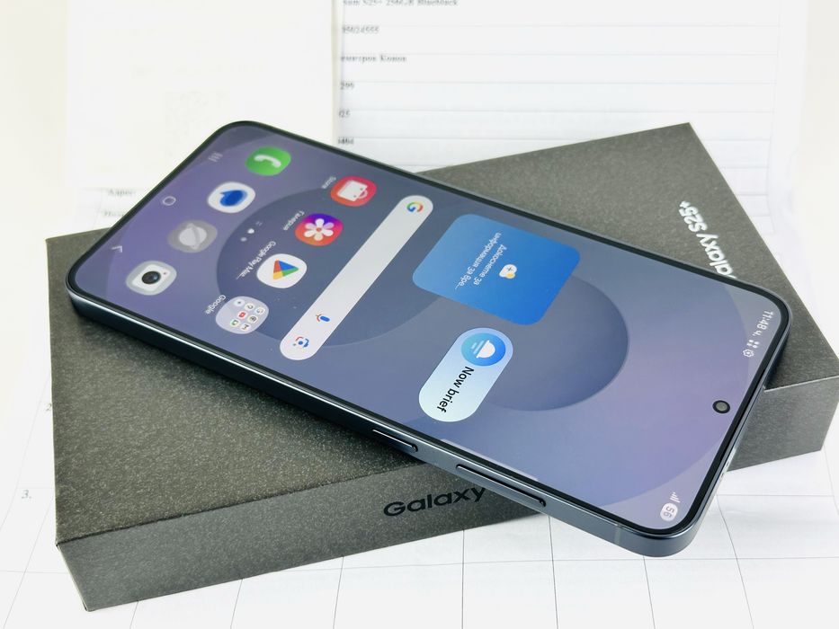НОВ! Samsung Galaxy S25 Plus 5G 256GB 12RAM Blueblack 2г. Гаранция!