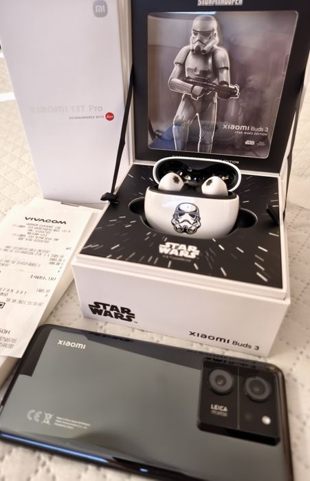XIAOMI 13T PRO BLACK, 512 GB, RAM 12 GB   + слушалки Xiaomi star wars