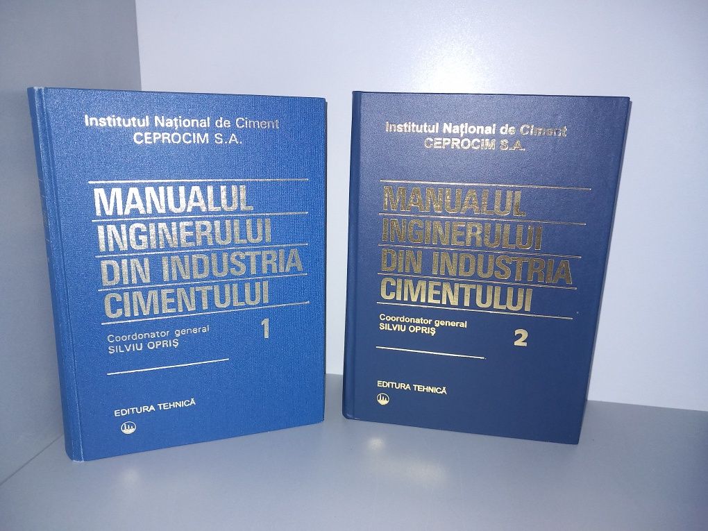 Manualul inginerului din industria cimentului 2 vol., Silviu Opris