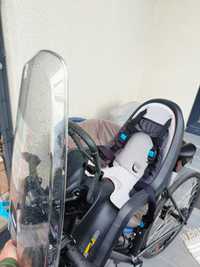 Scaun bicicleta copil THULE Ride Along + geam plexiglas