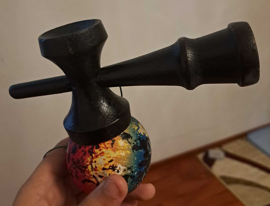Kendama cu grip/neagra