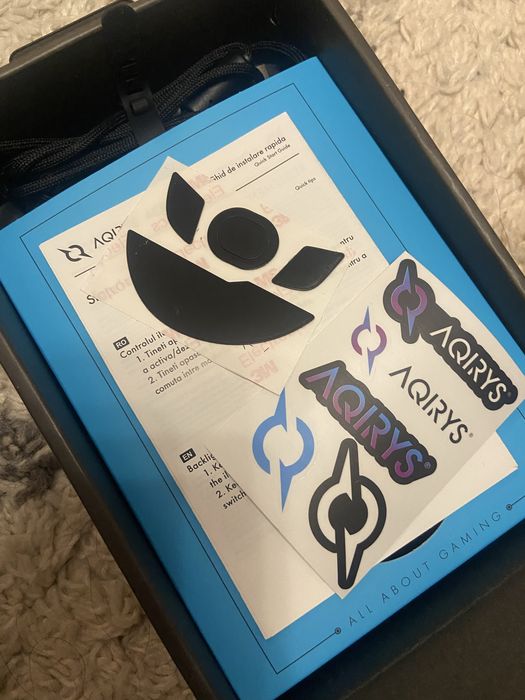 Mouse gaming AQIRYS ACRUX: RGB, 10000 DPI, NOU în cutie