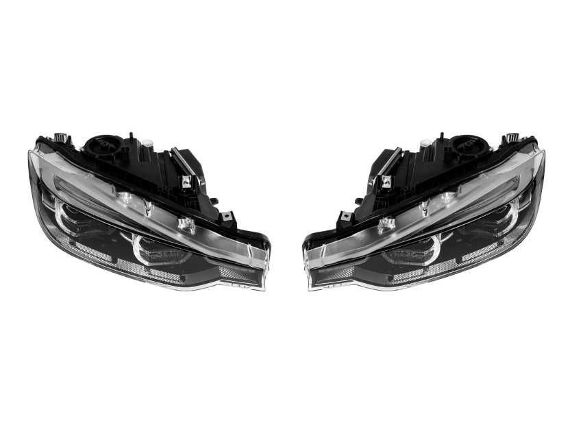 Комплект LED фарове за BMW серия 3 F30  F31 13-15 черна основа БМВ