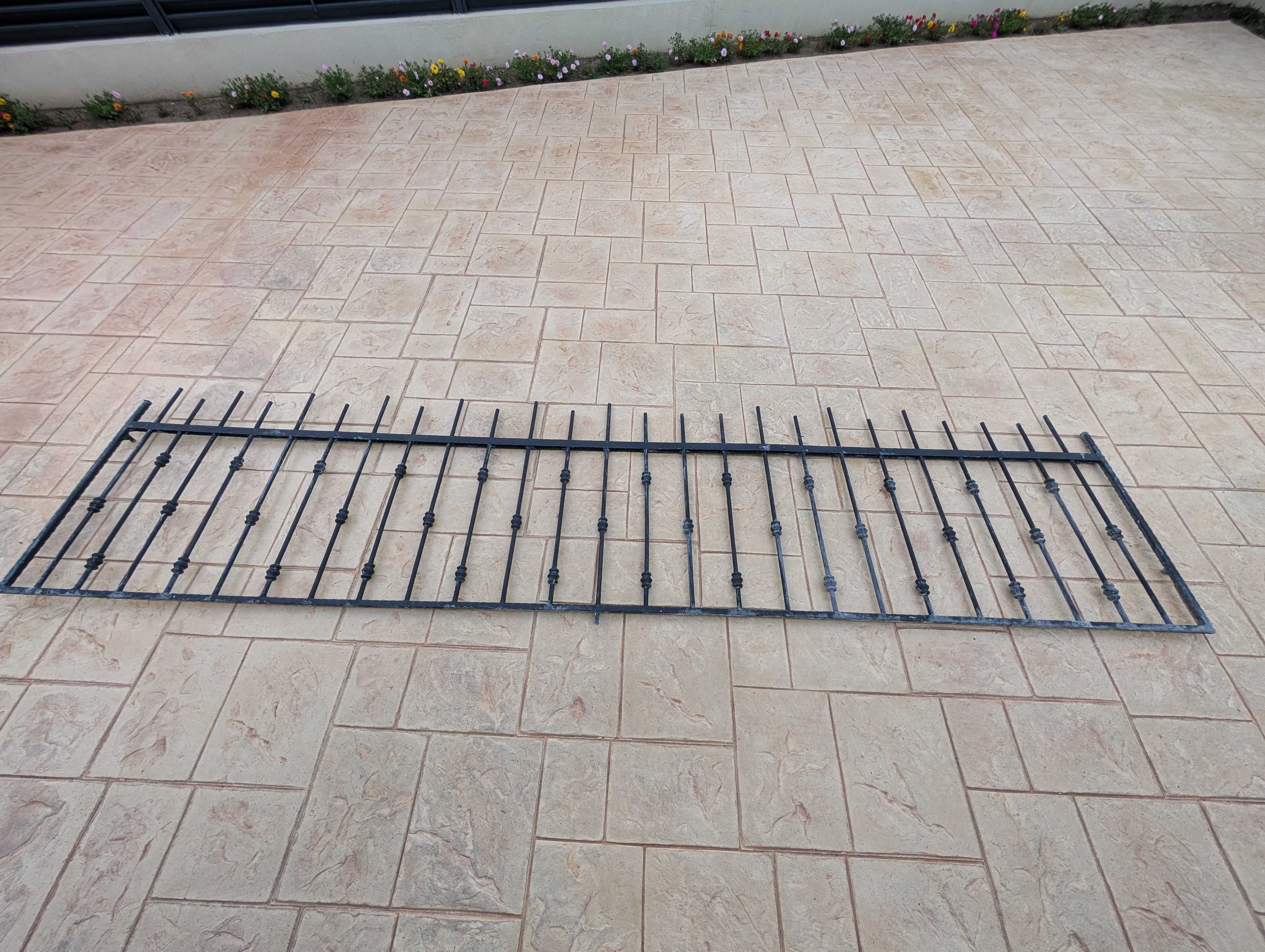 Gard din fier forjat de 14,4 m lungime