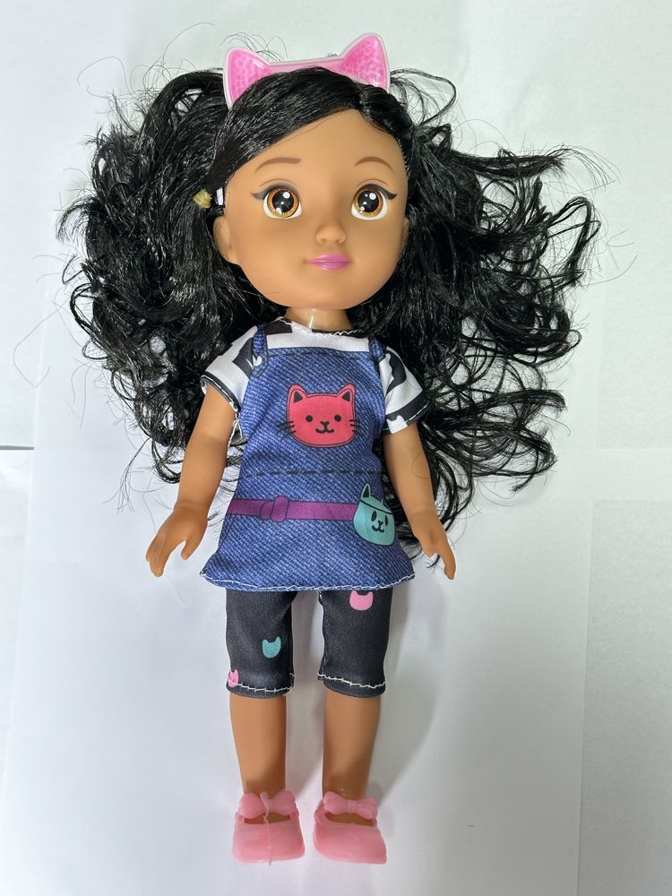 Set Papusa Gabby , cu sunete si lumini , 26 cm, Panda Mat si perie,NOU