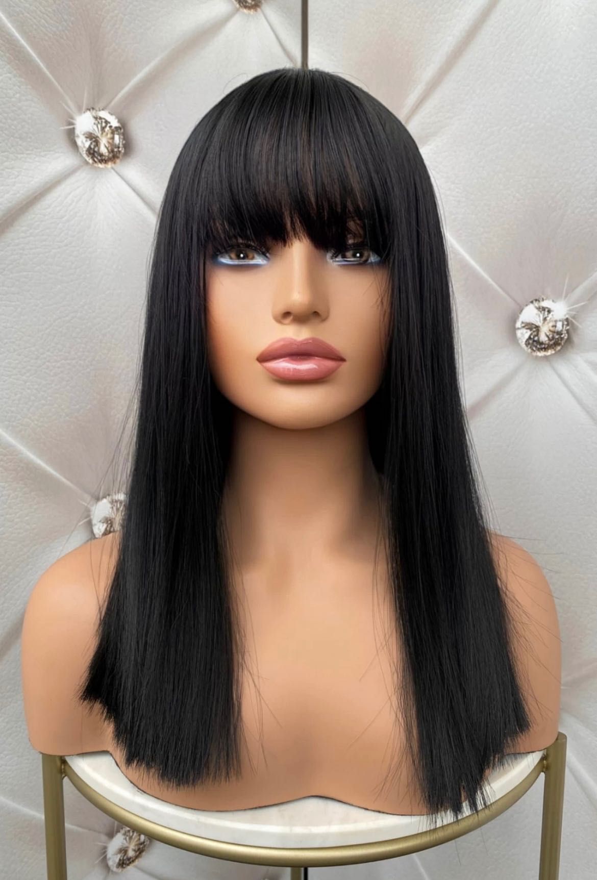 Perucă naturală brunetă