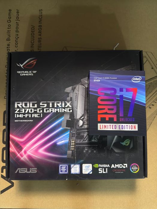 Asus Rog Strix Z370 G-Gaming LGA 1151 Intel I7 8086k Limited Edition