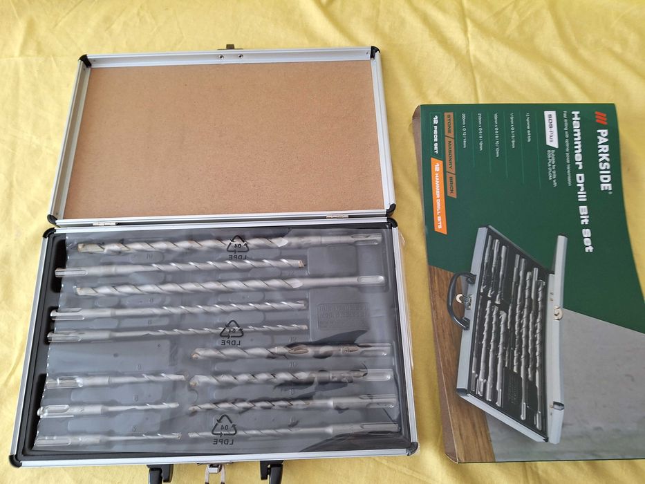 Trusa set burghie pentru ciocan rotopercutor SDS, buc = 12