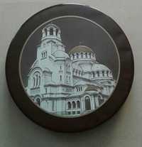 Метална кутия с изображение на катедрала "Св.Ал.Невски"-София