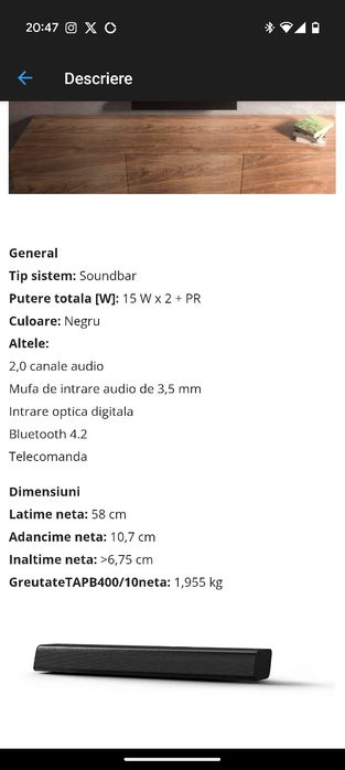 Soundbar Philips