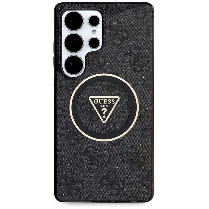 Guess Metal Glitter 4G CircleTriangle MagSafe за  Galaxy S25 Ultra