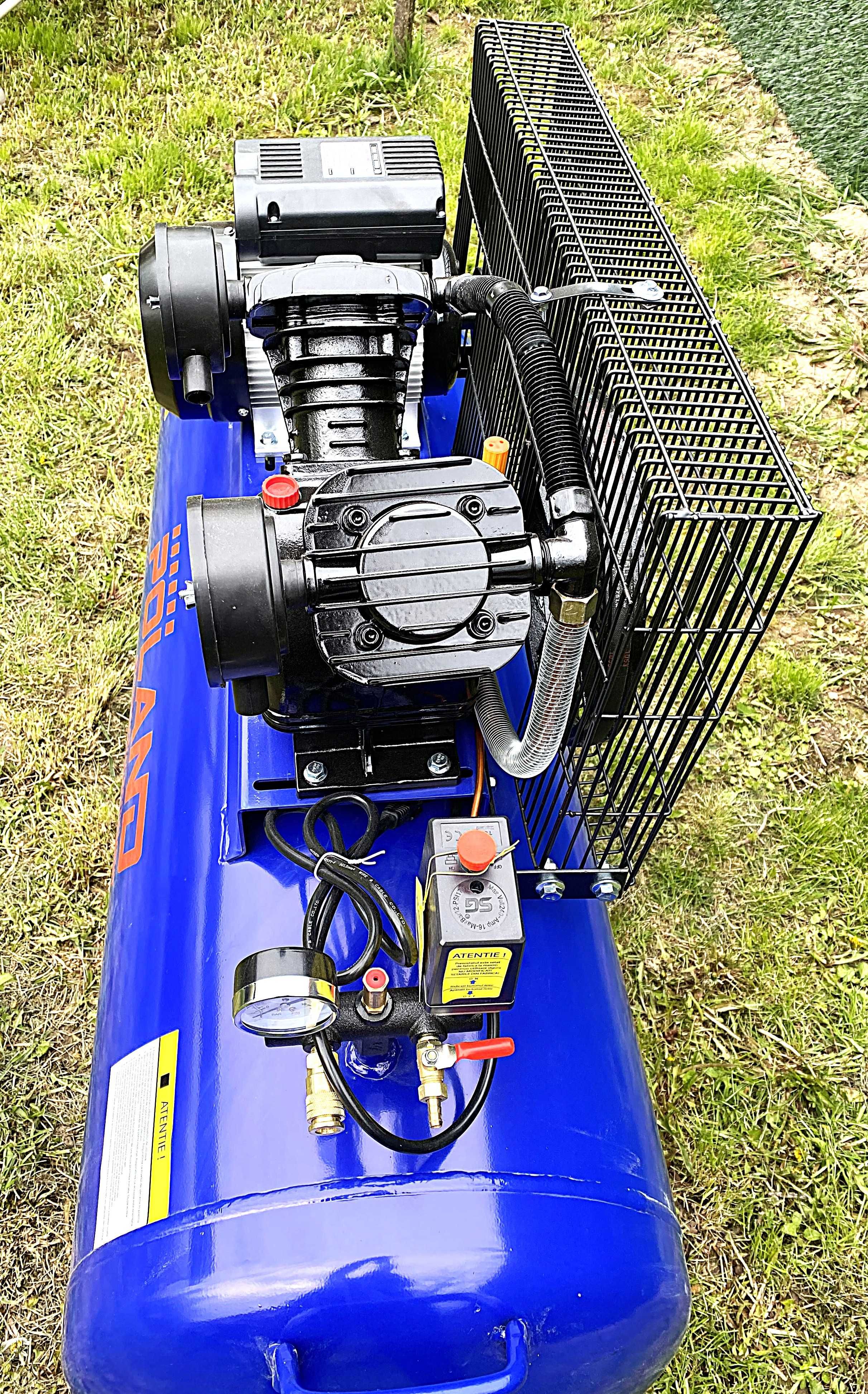 Compresor profesional 200L, 8 bari, 2 pistoane V, 220V