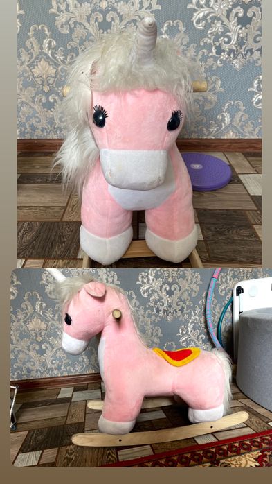 Единорог качалка в отличном состоянии