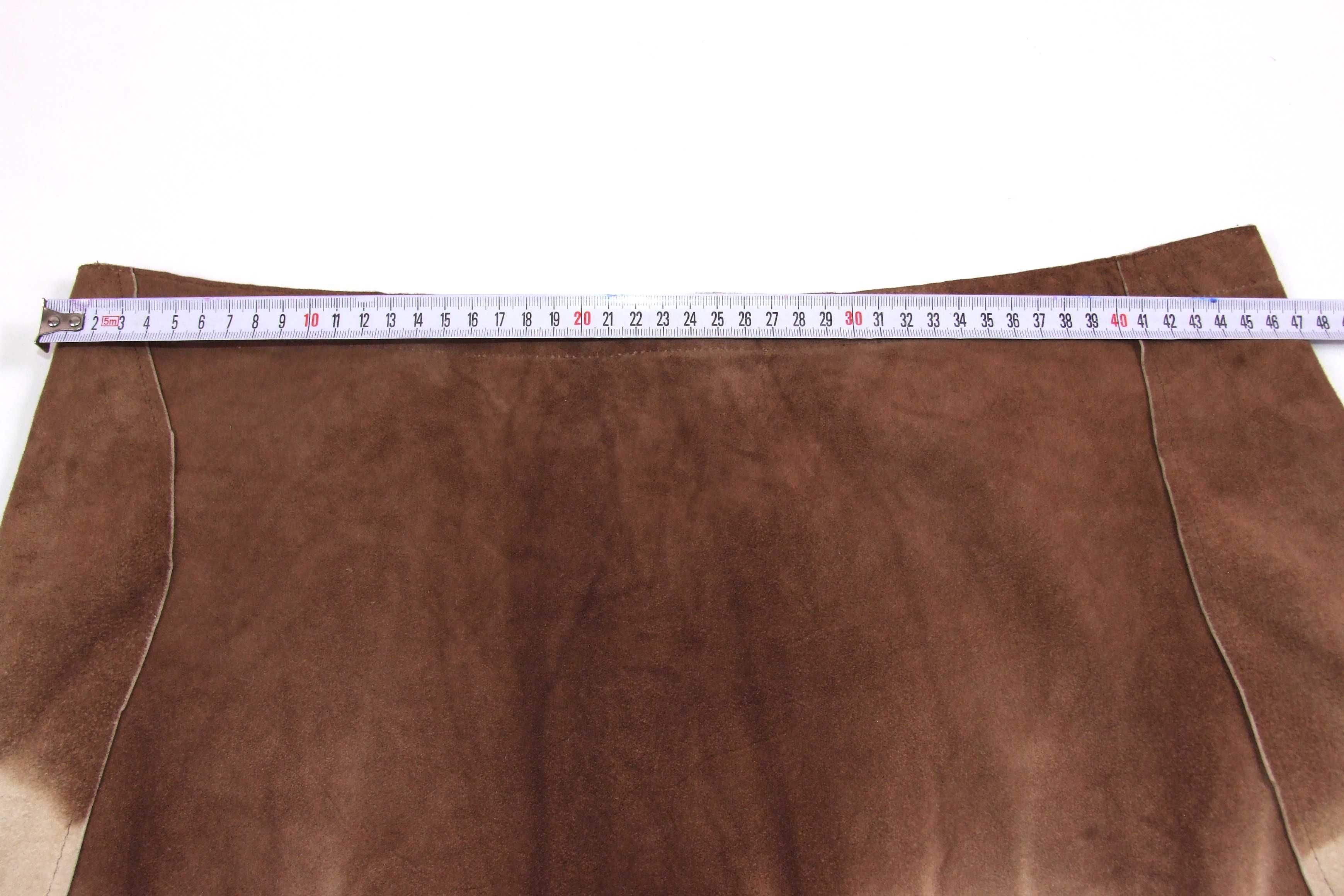 Fusta piele naturala caprioara, masura 46-48, Made in India, NOUA