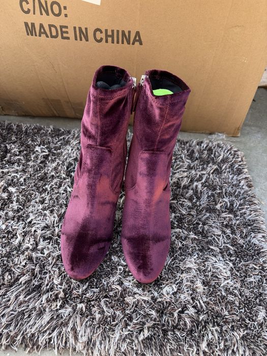 Botine de sama din catifea