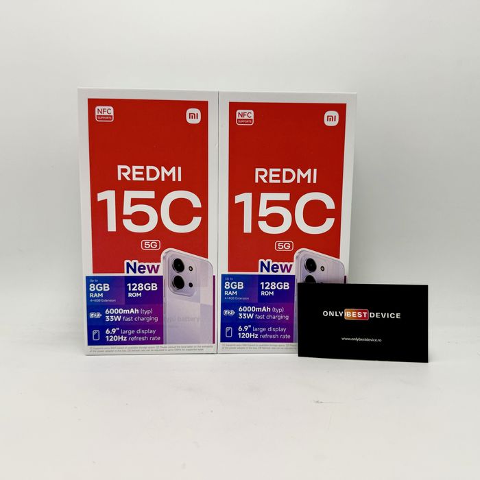 Xiaomi Redmi 15C 5G 4GB RAM 128GB Midnight Black