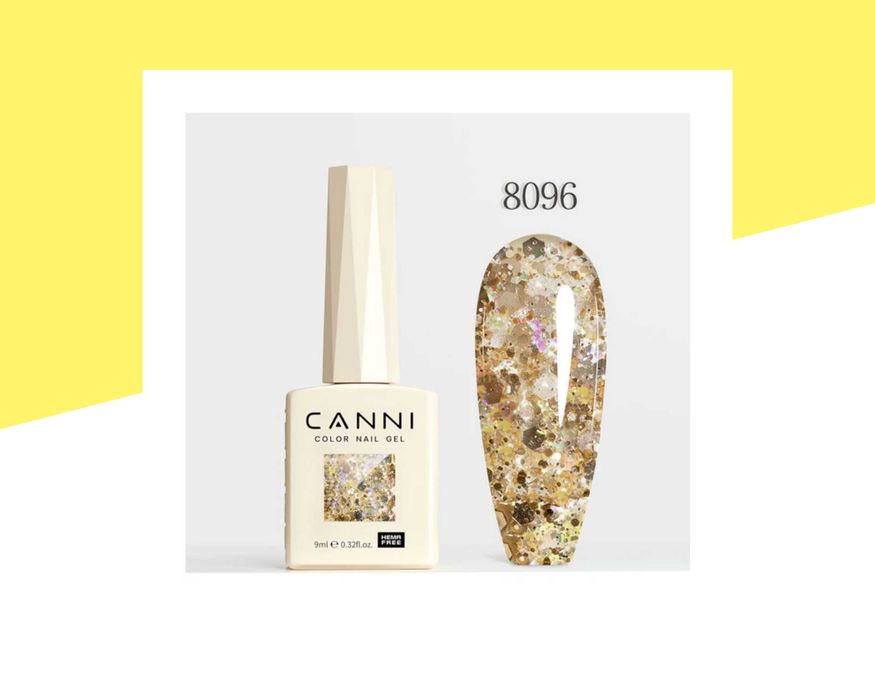 Професионален хипоалергенен гел лак серия „Crystal Flash“ CANNI – 9 мл