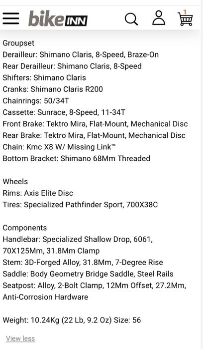 Bicicleta Specialized Diverge E5