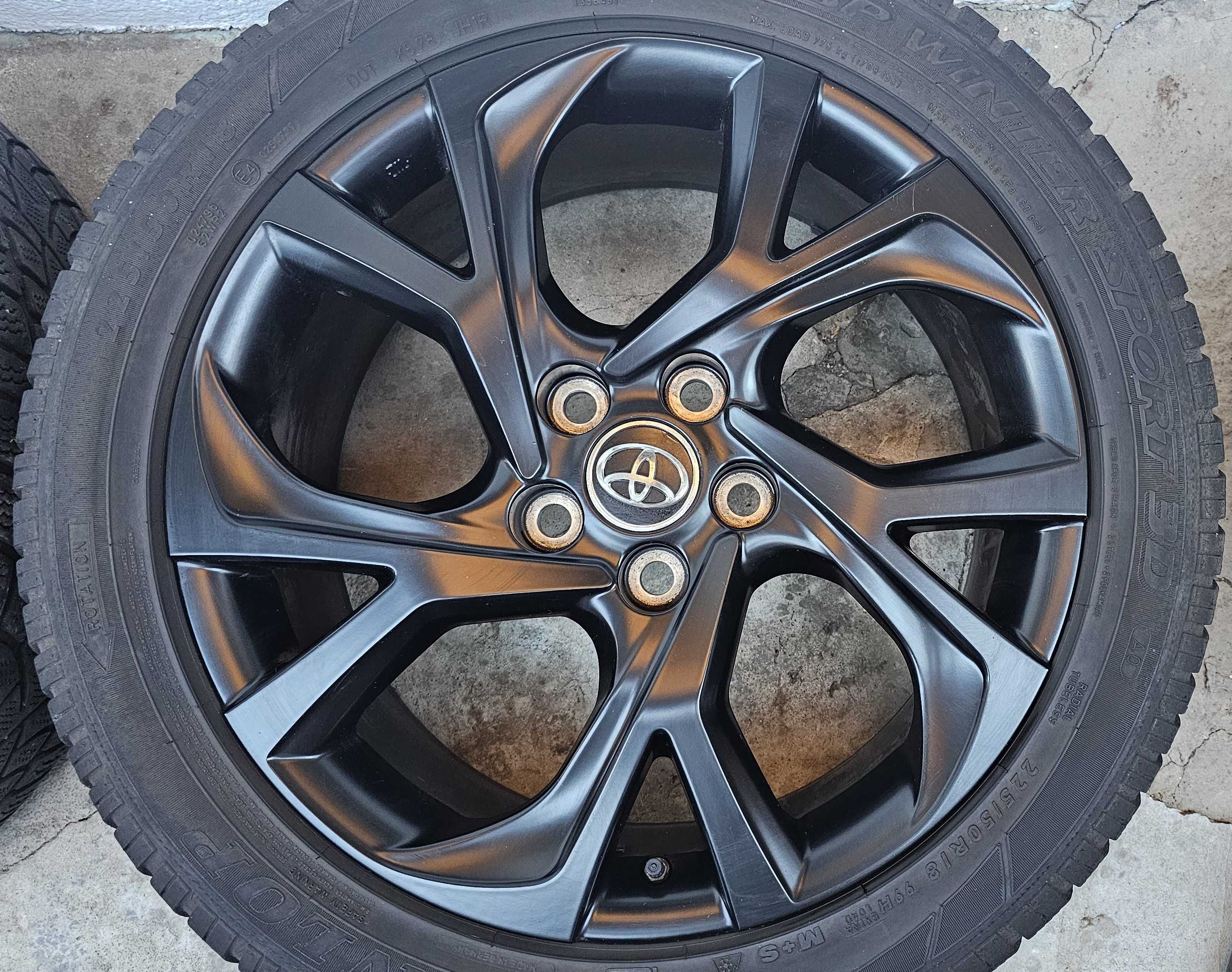 Jante 18" Toyota C-HR CHR RAV4 Anvelope iarna Dunlop 225 50 18 senzori