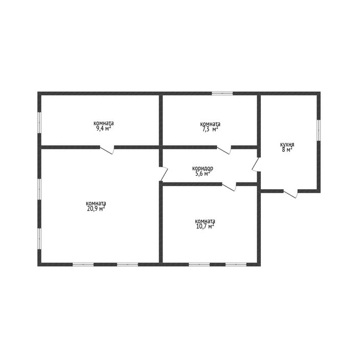 4х комнатный дом в р-не рынка за 18 млн тнг