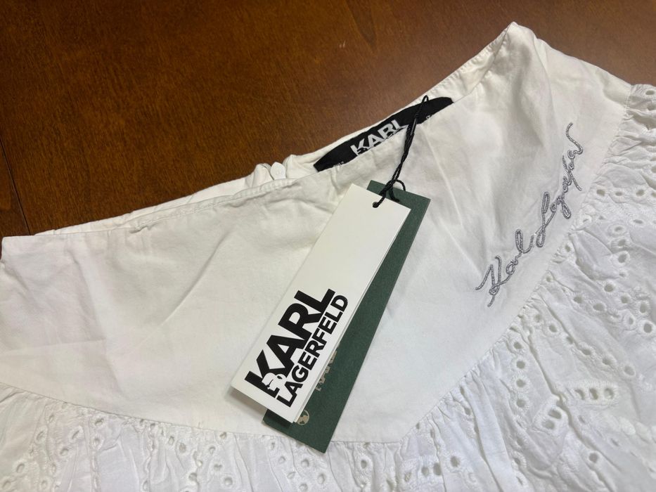 Fusta M Karl Lagerfeld Alb alba noua nepurtata cu etichetă